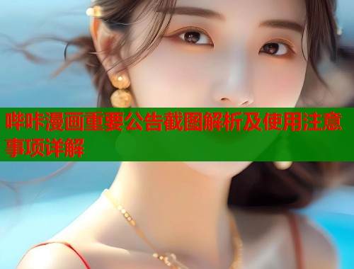 哔咔漫画重要公告截图解析及使用注意事项详解  第2张
